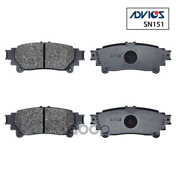 Дисковые тормозные колодки ADVICS 04466-0E010 / 04466-30280 / 04466-30280-79 / 04466-30281 / 04466-30281-79 / 04466-30290 / 04466-30310 / 04466-30310-79 / 04466-30311 / 04466-47050 / 04466-47070 / 04466-48130 / 04466-48130-79 / 04466-48140