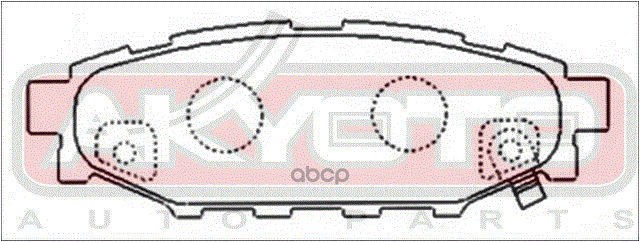 Тормозные дисковые задние колодки