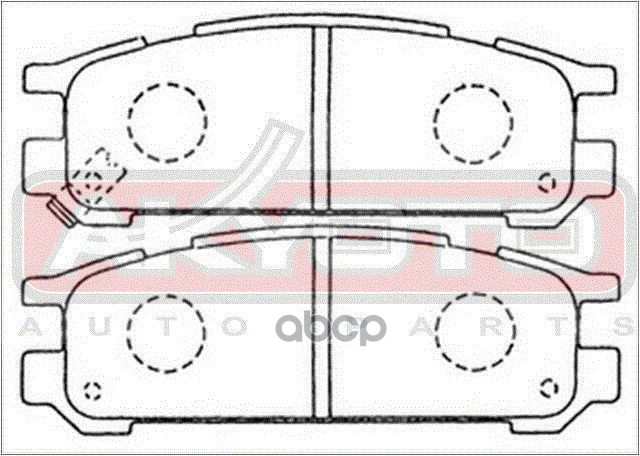КОЛОДКИ ТОРМОЗНЫЕ ДИСКОВЫЕ ЗАДНИЕ