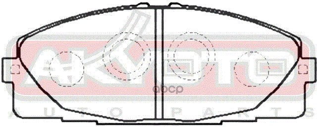 Колодки тормозные дисковые передние TOYOTA HIACE TRH 22# 2004->