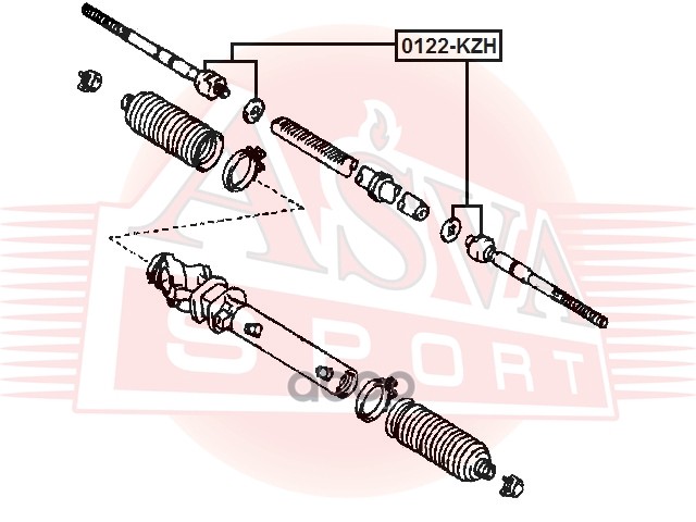 Тяга рулевая L/R TOYOTA HIACE/REGIUSACE KZH1##/LH1##/RZH1##/TRH1## 1989-2004