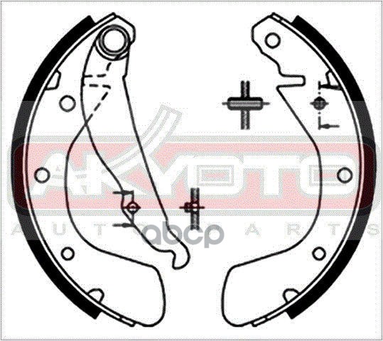 КОЛОДКИ ТОРМОЗНЫЕ БАРАБАННЫЕ ЗАДНИЕ