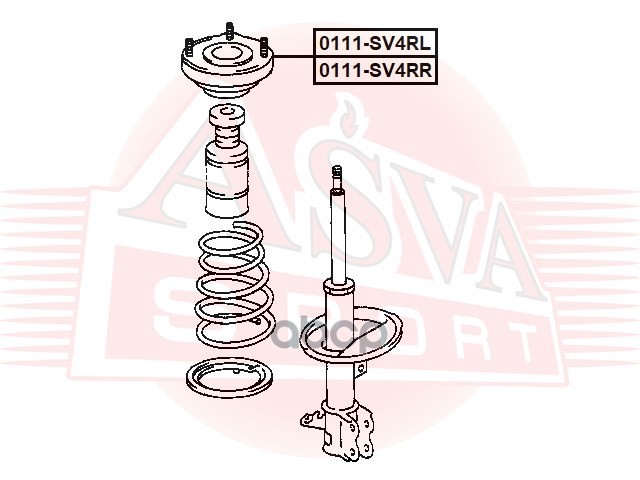 ОПОРА ЗАДНЕГО АМОРТИЗАТОРА ЛЕВАЯ