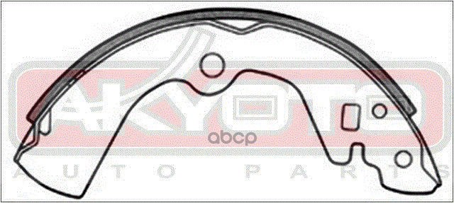 КОЛОДКИ ТОРМОЗНЫЕ БАРАБАННЫЕ ЗАДНИЕ