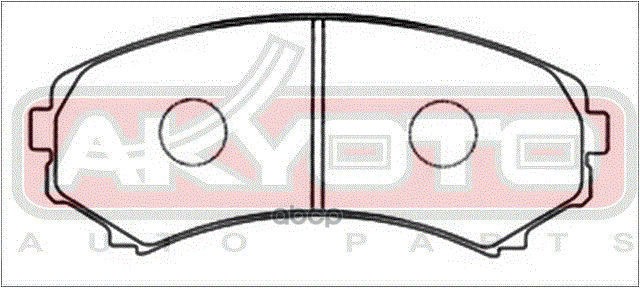Тормозные дисковые передние колодки AKD 1205