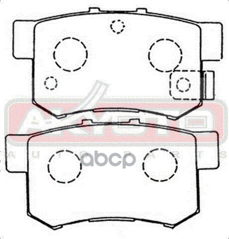 Колодки тормозные дисковые задние