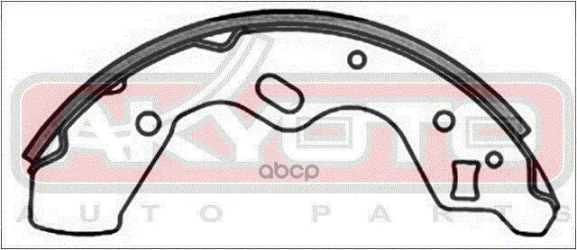 КОЛОДКИ ТОРМОЗНЫЕ БАРАБАННЫЕ ЗАДНИЕ