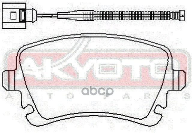 Колодки тормозные дисковые задние c датчиком VOLKSWAGEN TRANSPORTER T5 2005->. Phaeton '02->. AUDI A8, A8 Quattro '03->