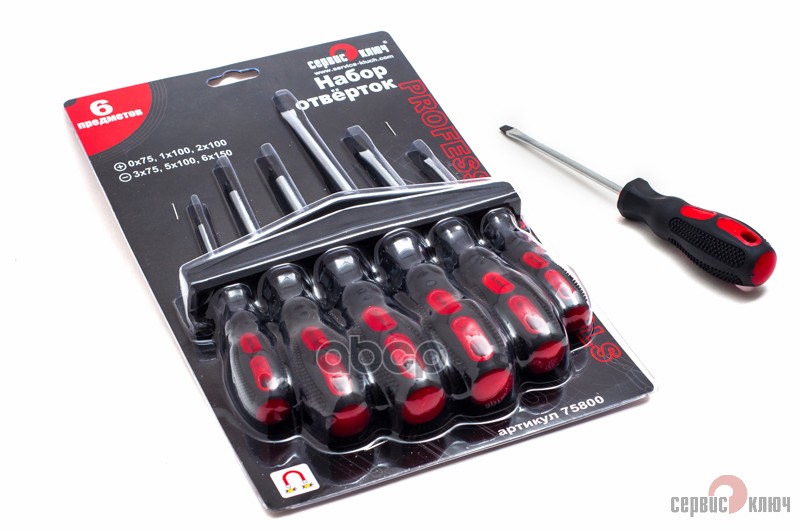 Набор отверток  6 пр. Сервис Ключ 75800