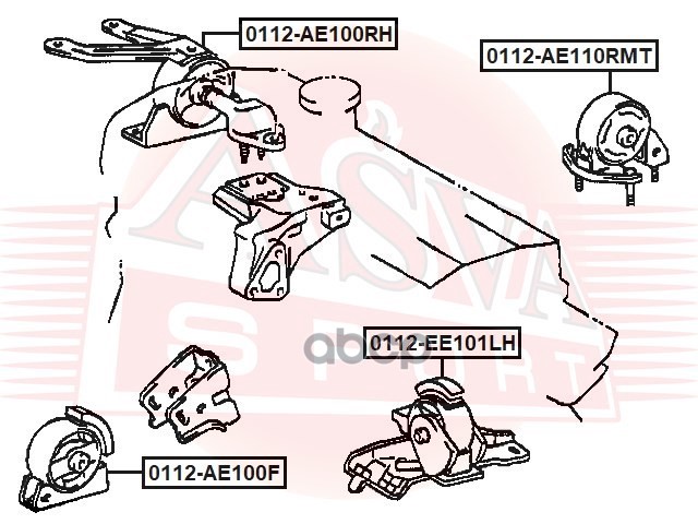 ПОДУШКА ДВИГАТЕЛЯ ЛЕВАЯ