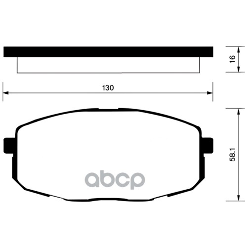 Колодки тормозные передние 30 () до 2012