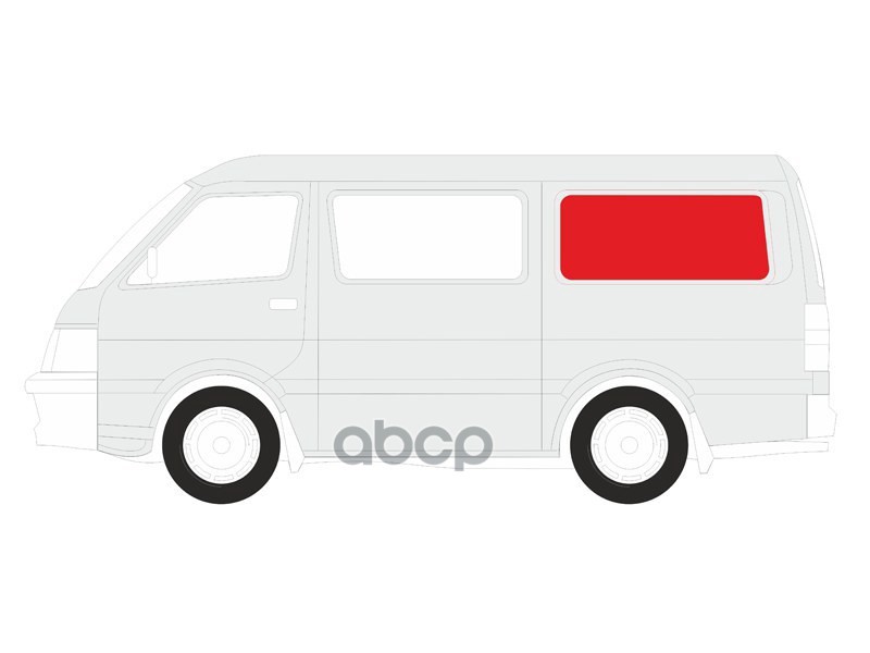 Стекло кузова боковое (не опускное) (Слева/ Цвет зеленый/ Антенна) Hyundai H1 97-22 / Starex 97-17 XYG арт. H300-ANT SW/LH/H/X