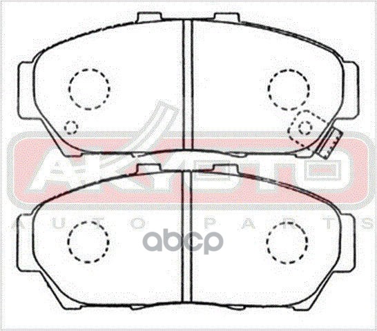 Колодки тормозные дисковые передние HONDA Integra DB6/DB9 1993-2000