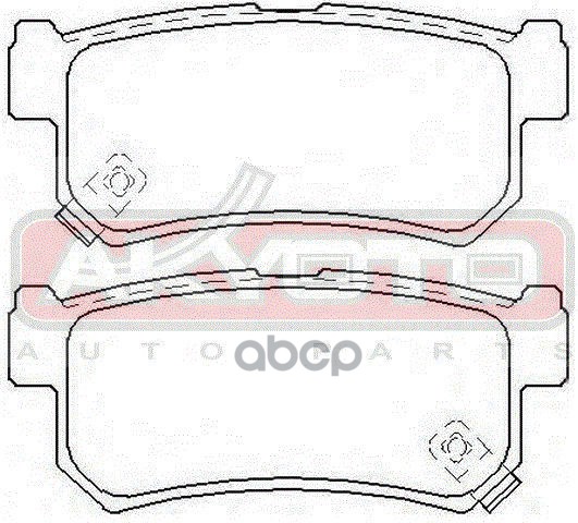 Колодки тормозные дисковые задние SSANG YONG Rexton 2002->,Actyon 2005->, Kyron 2005->