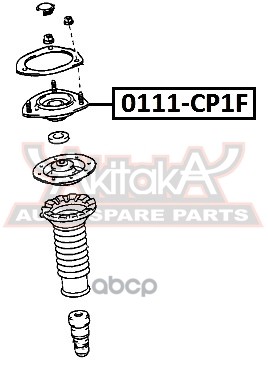 Опора перед. амортизатора L/R TOYOTA YARIS NCP1#/NLP10/SCP10 1999-2005