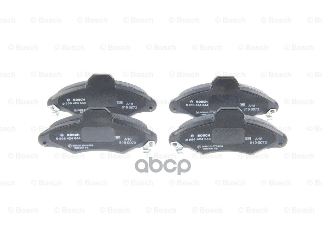 0 986 424 644 331 04=Fdb1276=571964B !Колодки Дисковые П Ford Escort 1.3-1.8Td 95-98 Bosch арт. 0986424644