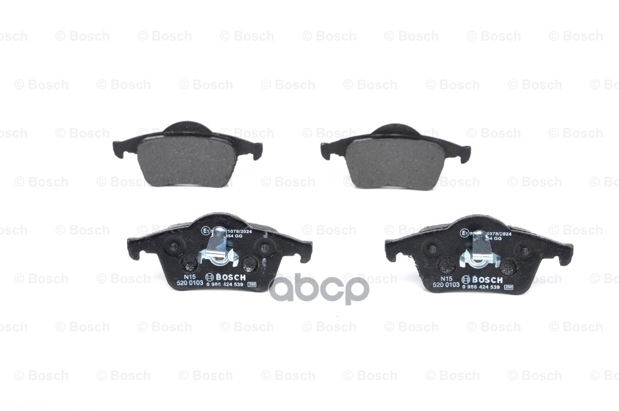 0 986 424 539 714 00=725000B-Sx!Колодки Дисковые Зvolvo S80 98>/S60/V70 00>/Xc70 2.5D5 02> Bosch арт. 0986424539