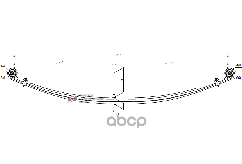 3302-2912012-11-10 Рессора задняя для ГАЗ 3302 3 листа ЧМЗ