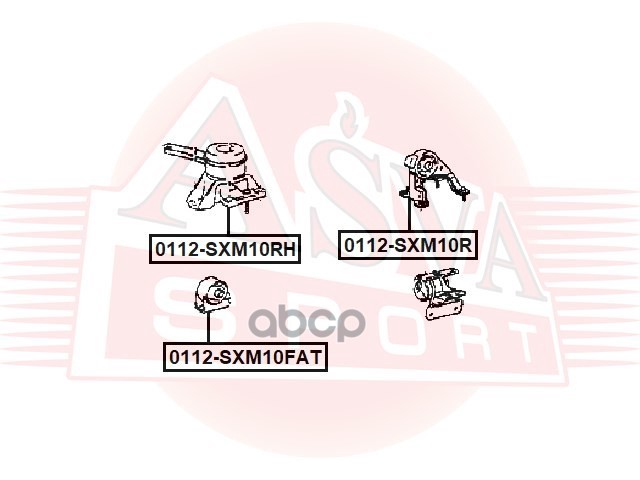 Опора двигателя правая TOYOTA Gaia/Picnic (XM1/XM10)