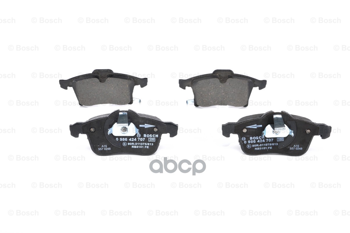 0 986 424 707 1036 02 !Колодки Дисковые П Opel Meriva 1.4-1.7Dti 03> Bosch арт. 0986424707