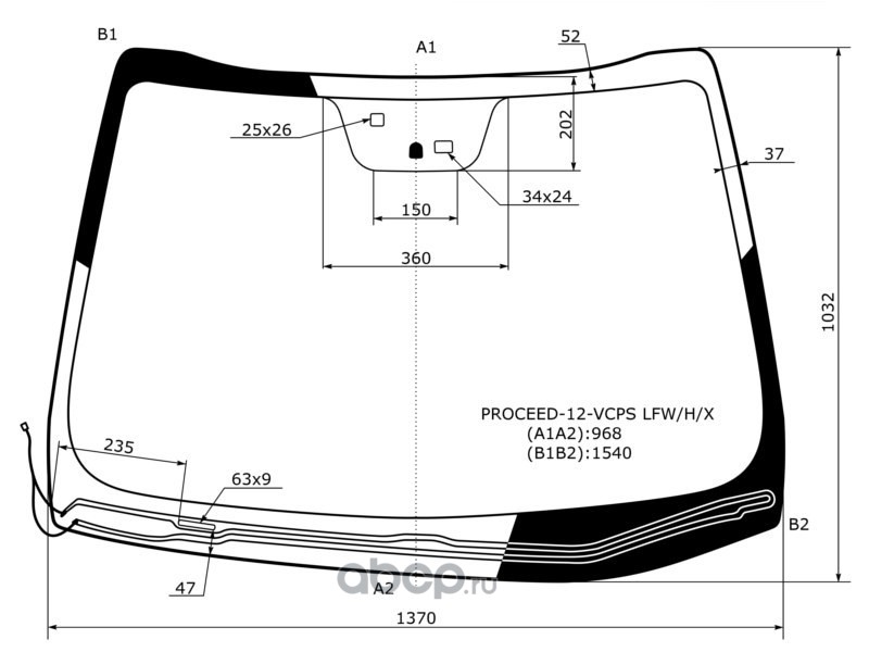 Лобовое стекло kia ceed cd с обогревом