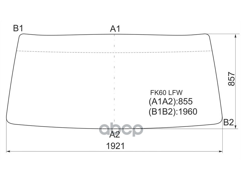 Стекло лобовое Mitsubishi Fuso Fighter 92-05 XYG арт. FK60 LFW