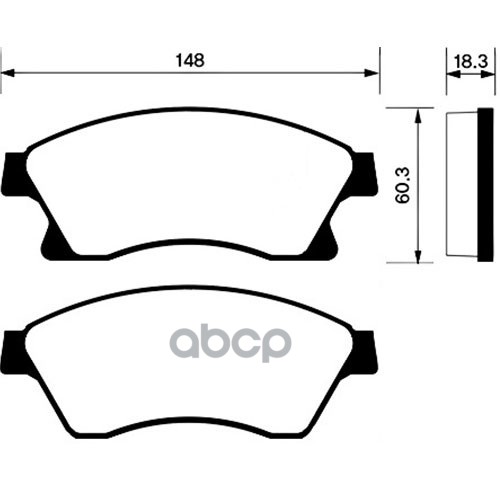 Колодки тормозные передние 15