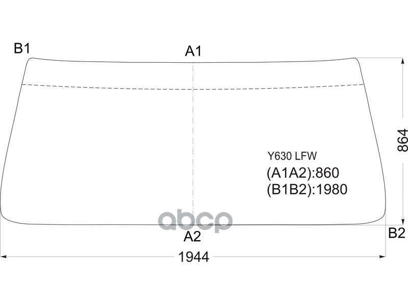 Стекло лобовое Hino Ranger 86-98 XYG арт. Y630 LFW