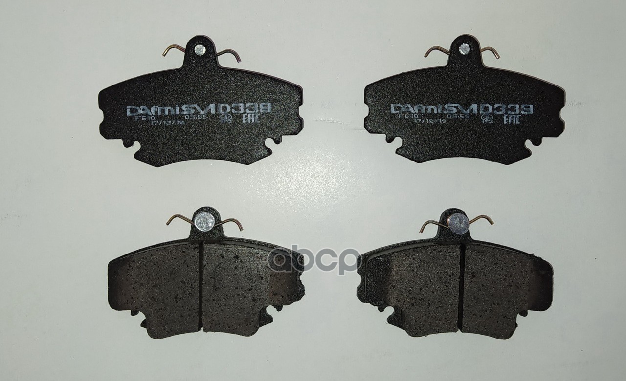 Колодки тормозные дисковые DAFMI SEMI METALLIC, к-т.(LADA Largus 8 кл.) D339SM_Д