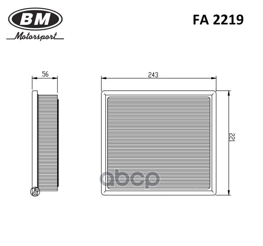 Фильтр воздушный TOYOTA CAMRY (50) 3.5 RX350 '09- FA2219