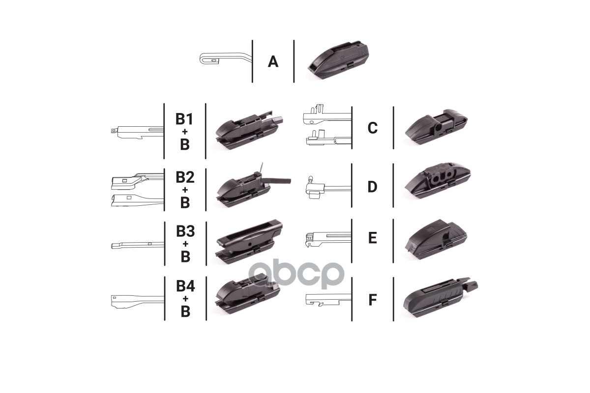 Щетка стеклоочистителя гибридная Autoprofi 28