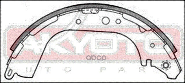 КОЛОДКИ ТОРМОЗНЫЕ БАРАБАННЫЕ ЗАДНИЕ