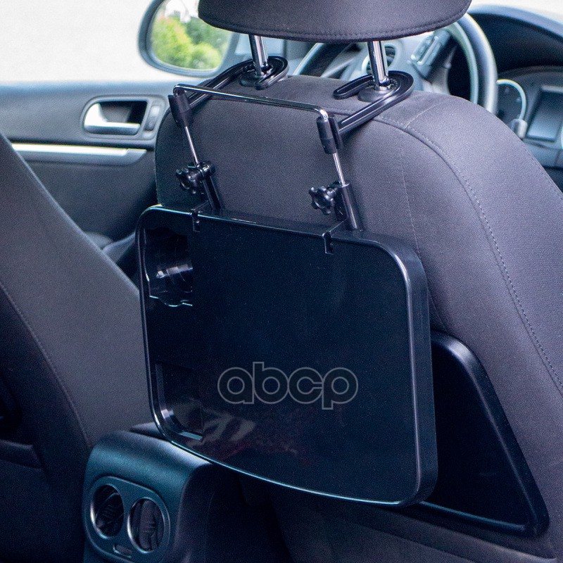 Столик автомобильный на руль или подголовник 360 х 235 мм, черный