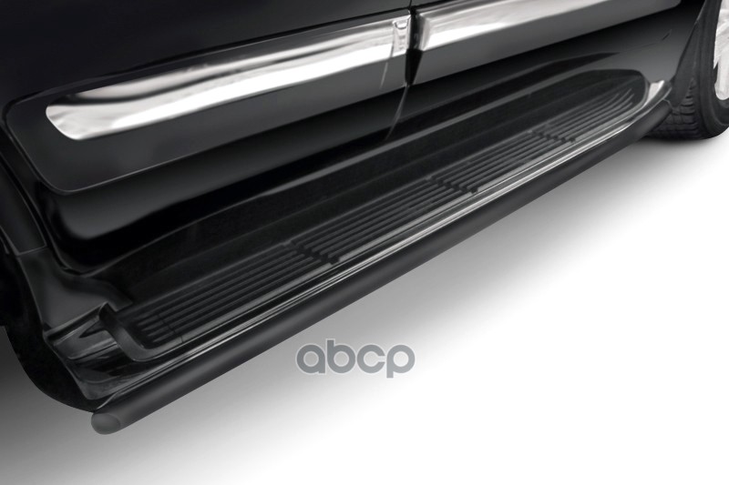 Защита штатного порога d42 Arbori черн. для Lexus LX570 2012-2015 / Лексус ЛХ