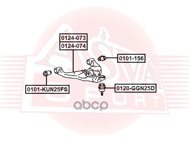 РЫЧАГ ПЕРЕДНИЙ НИЖНИЙ ПРАВЫЙ
