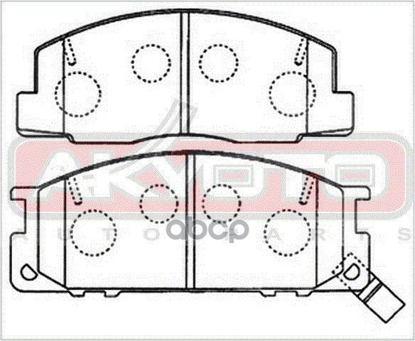 Колодки тормозные дисковые передние TOYOTA TOWN/LITE/MASTERACE V,WG,MODEL-F  CR-YR2#/3# 1982-1996, MARK 2 WG MCV25/SXV25 4WD 1997-2001