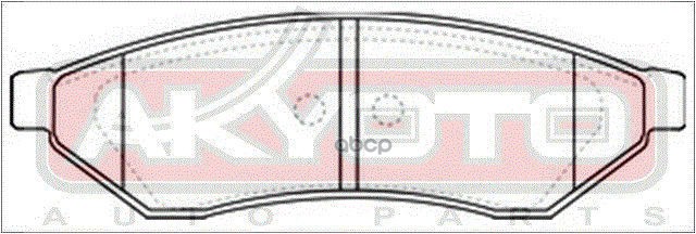 Колодки тормозные дисковые задние CHEVROLET EPICA (KL1_) 2005->, EVANDA 02->