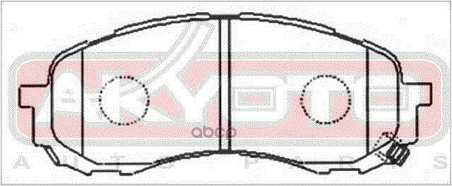 Колодки тормозные дисковые передние SUBARU FORESTER S11 2002-
