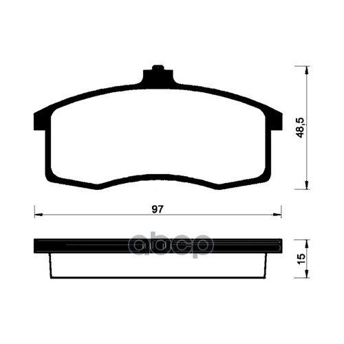 Колодки тормозные передние ВАЗ 1111, ОКА A11.1E39.90