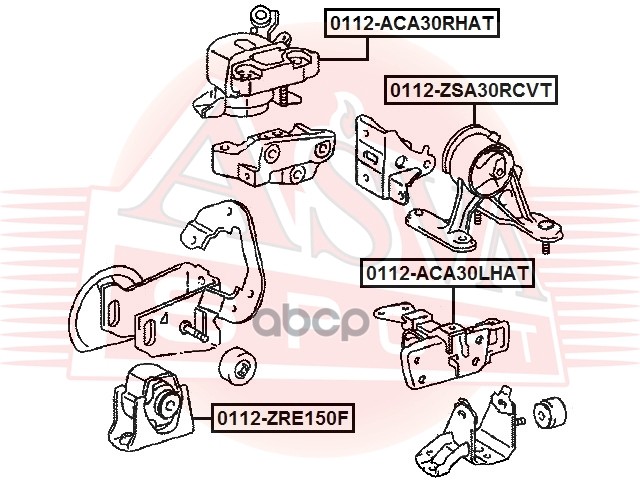 ОПОРА ДВИГАТЕЛЯ ЗАДНЯЯ