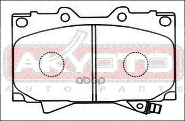 Колодки тормозные дисковые передние TOYOTA LAND CRUISER 100 HDJ101/UZJ100 1998-2007