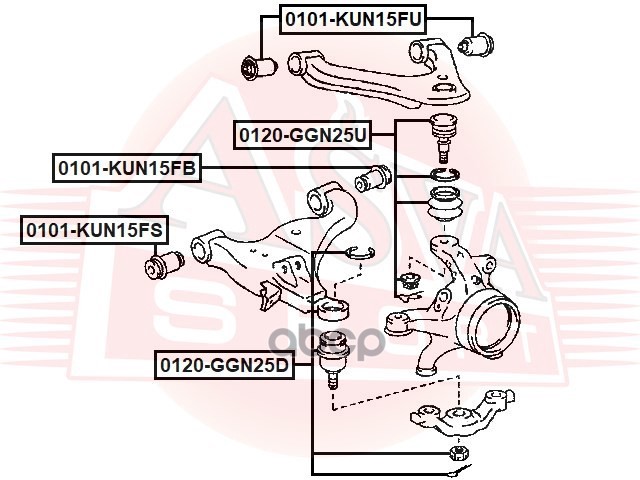 ОПОРА ШАРОВАЯ ПЕРЕДНЕГО НИЖНЕГО РЫЧАГА