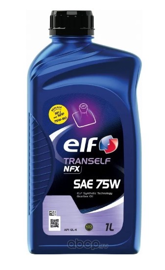 ELF 223530 Масло трансмиссионное ELF Tranself NFX 75W GL-4 5л.