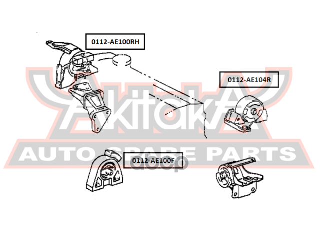 ПОДУШКА ДВИГАТЕЛЯ ПЕРЕДНЯЯ