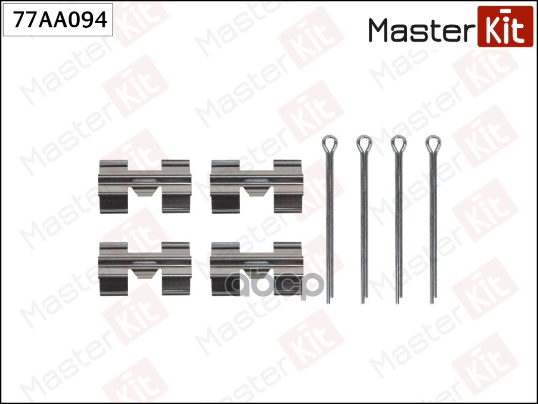 Комплект установочный тормозных колодок Ford TRANSIT Фургон (V_ _) 1977 - 1986 MasterKit арт. 77AA094