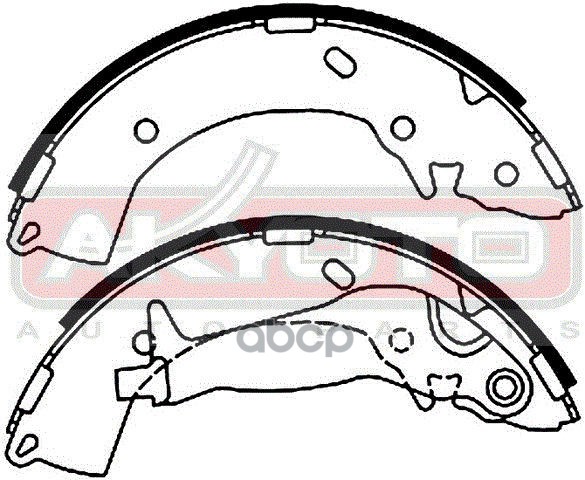 КОЛОДКИ ТОРМОЗНЫЕ БАРАБАННЫЕ ЗАДНИЕ