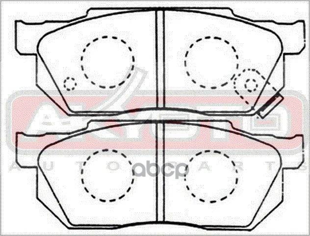 Колодки тормозные дисковые передние HONDA  Civic ->'00