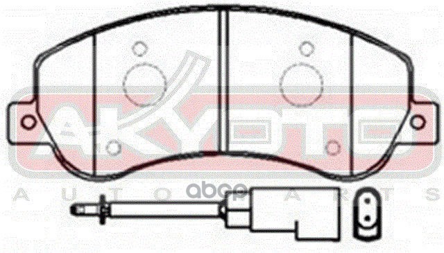 КОЛОДКИ ТОРМОЗНЫЕ ДИСКОВЫЕ ПЕРЕДНИЕ