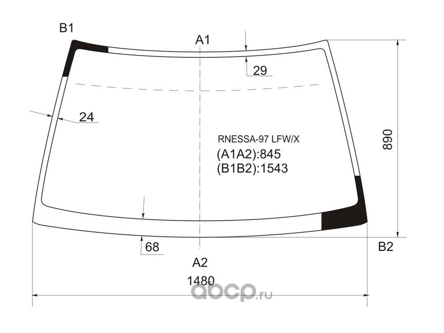 Заднее Стекло На Ниссан Рнесса Купить