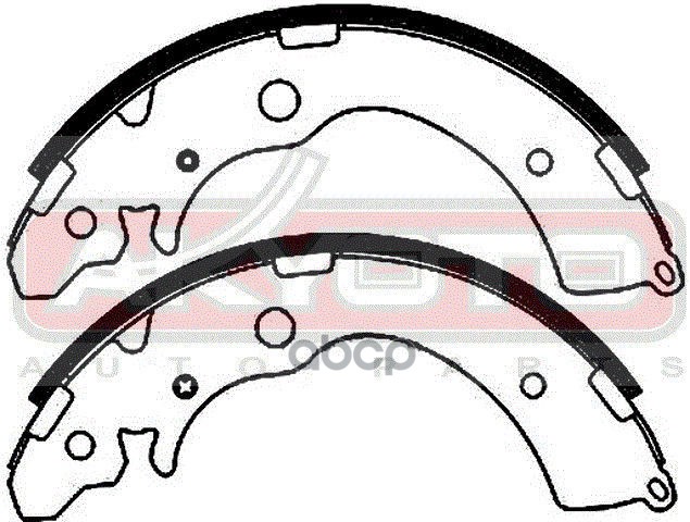 КОЛОДКИ ТОРМОЗНЫЕ БАРАБАННЫЕ ЗАДНИЕ